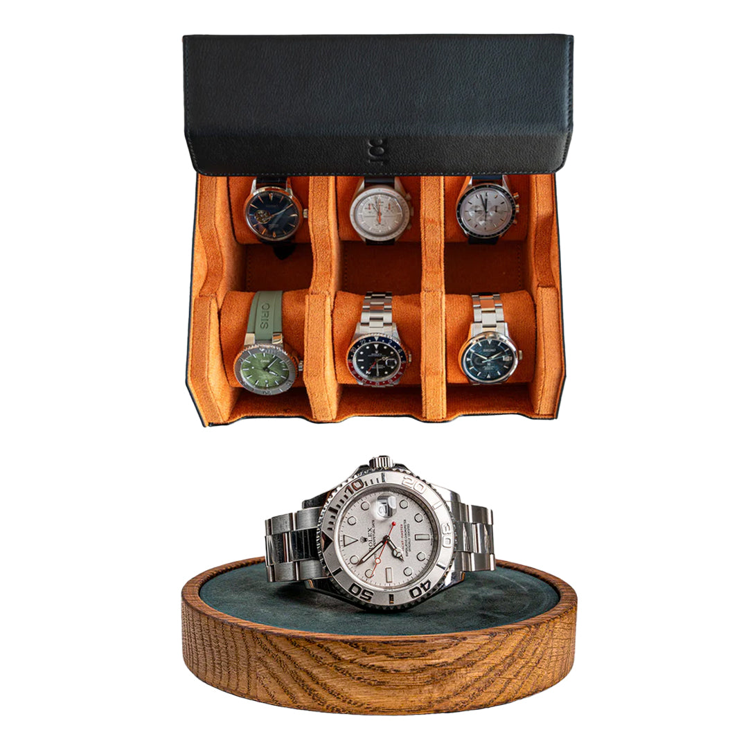 Make your own set (6 Slot Watchbox + Watchmat)