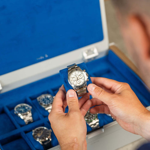AUBLIQ Watch Box Silver 12 Slot