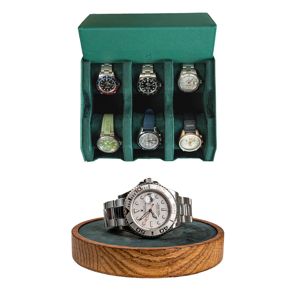 Make your own set (6 Slot Watchbox + Watchmat)
