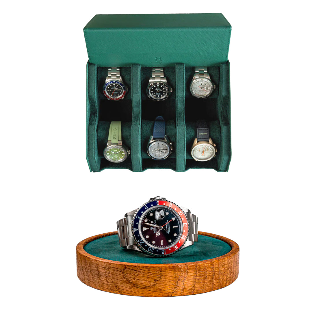 Make your own set (6 Slot Watchbox + Watchmat)
