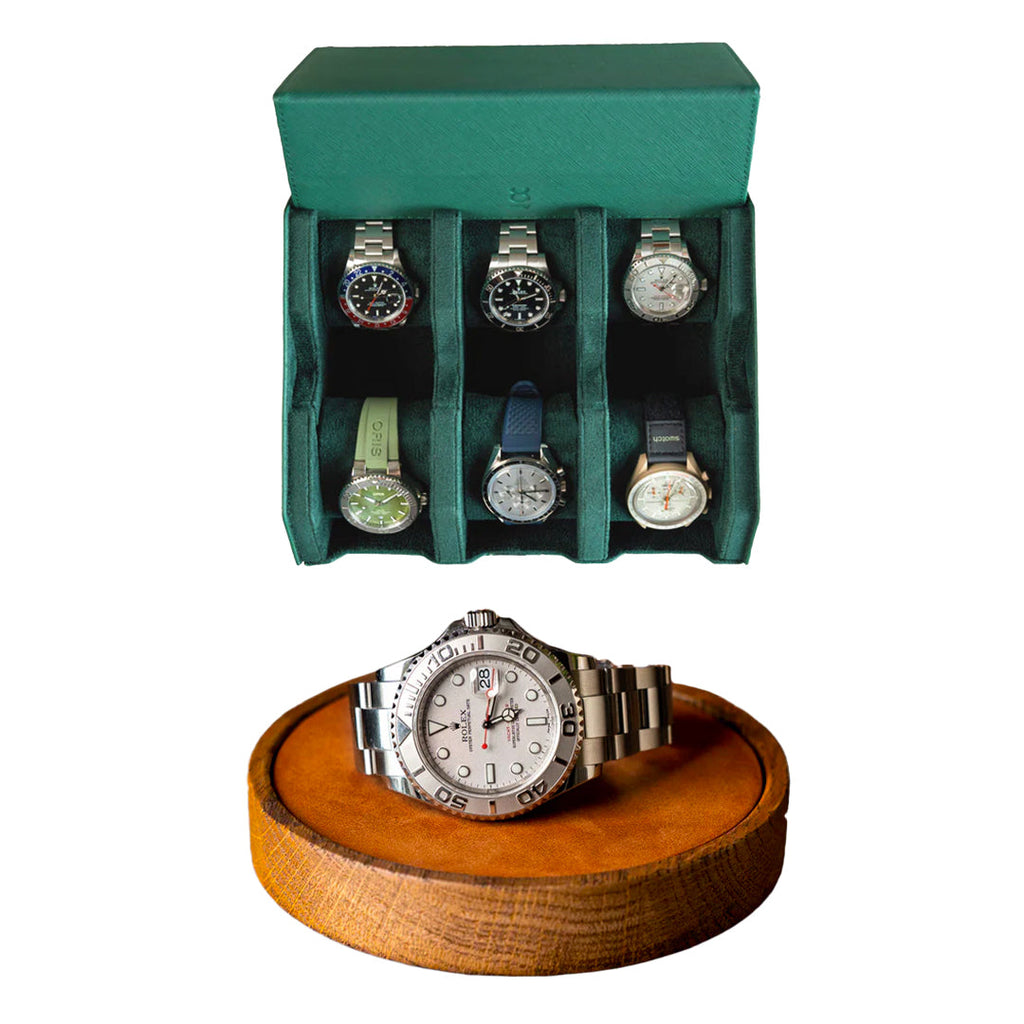 Make your own set (6 Slot Watchbox + Watchmat)